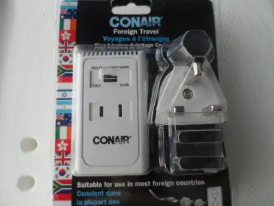 CONAIR FOREIGN TRAVEL KIT for voltage conversion., View more