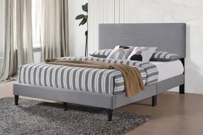 Double = 239 QUEEN = 249 King = 399 A strong Fabrice or leather Platform bed to add an amazing look...