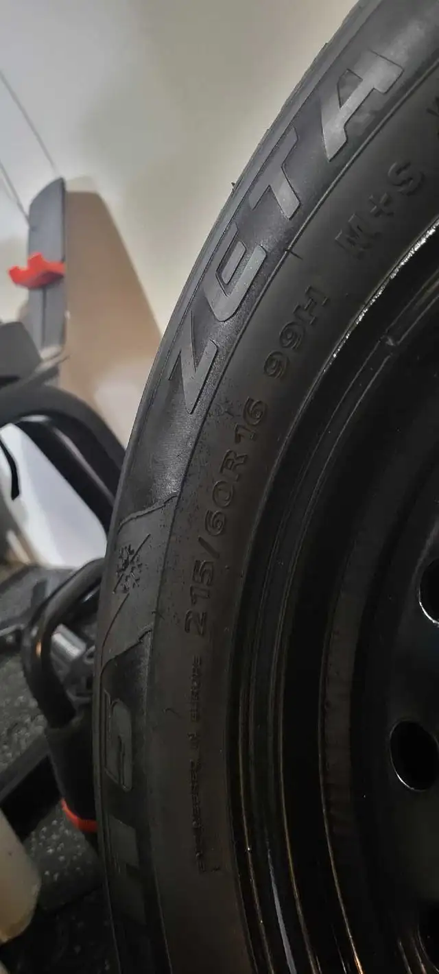 215/60R16 - Bolt pattern: 5×114.3 studless Winter Tires in Tires & Rims in Annapolis Valley - Image 4