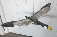 Vintage Hand-carved / Hand-painted Wood Canada Goose Whirligig.
