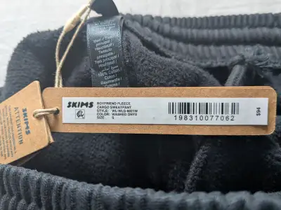 SKIMS Boyfriend fleece cargo sweat pants, View more