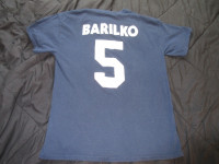 No 5 Bill Barilko t shirt blue Maple Leaf  bashin' bill   Large