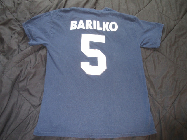 No 5 Bill Barilko t shirt blue Maple Leaf  bashin' bill   Large in Men's in Timmins