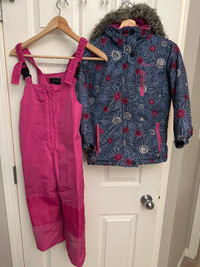 Winter jacket and snow pants for girls