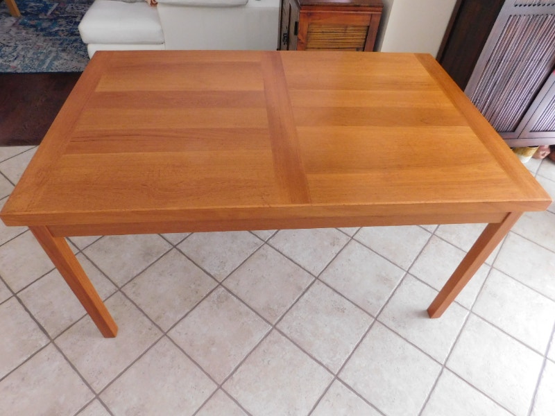 Vintage Danish Mid Century Modern Teak Extending Dining Table Dining Tables & Sets Kitchener