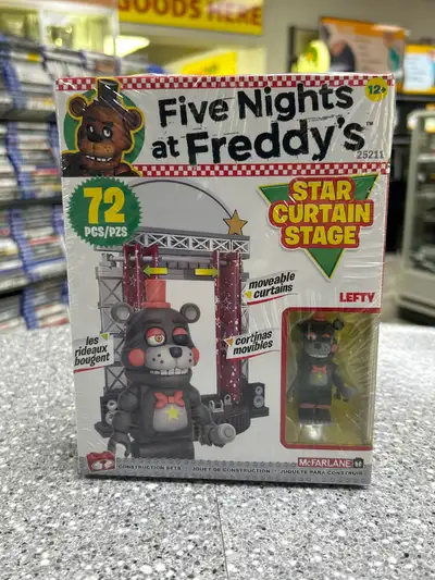 Five Nights at Freddy’s Star Curtain Stage McFarlane Toys Item #132261 WE BUY GOLD BUY SELL TRADE WA...