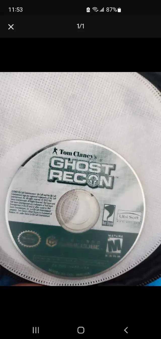 Tom clancy ghost recon Nintendo Gamecube Games64274995193475120