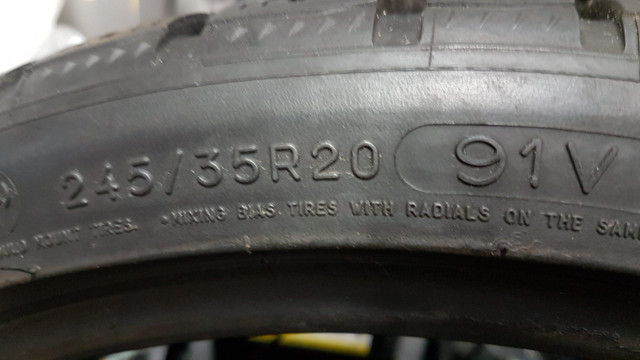 20" STAGGERED - MICHELIN PILOT ALPIN P4 [95% TREAD] in Tires & Rims in Ottawa - Image 4