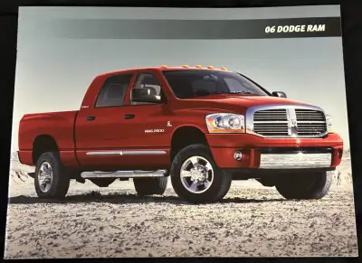 *** PRICE REDUCED *** Sales Brochure for 2006 Dodge Ram Trucks * Like new condition. PRICE IS $15.00