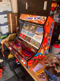 Custom build 20k game retro arcade Donkey Kong Bartop. 