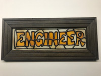 ENGINEER - Door Sign / Wall Plaque - Office/Den Decor