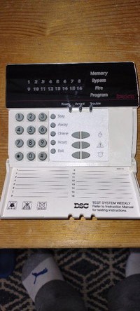 DSC alarm keypad and module