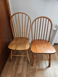 Two woodens Chairs