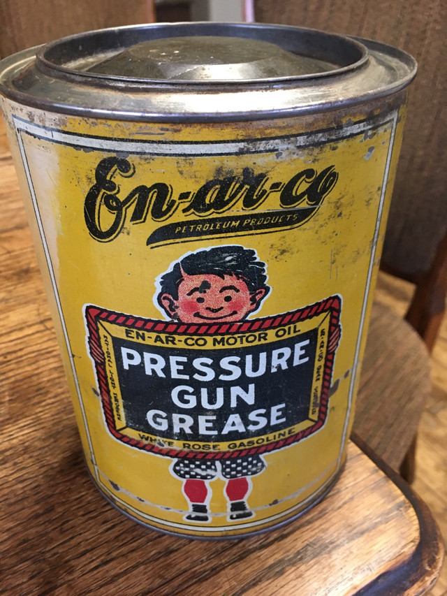 Enarco pressure gun grease tin  in Arts & Collectibles in Grande Prairie