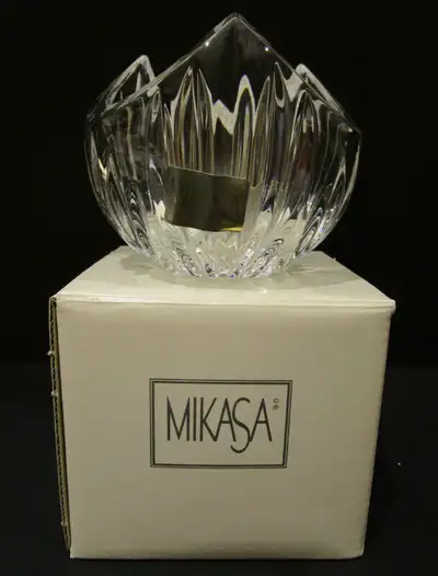 NEW IN BOX, MIKASA CRYSTAL VOTIVE HOLDER, View more