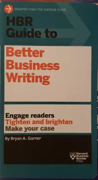 HBR Guide to Better Business Writing Textbook