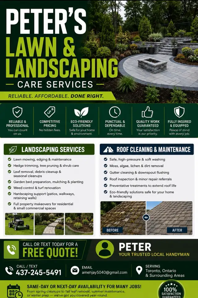 PETERS LAWN AND LANDSCAPING CARE SERVICE.
