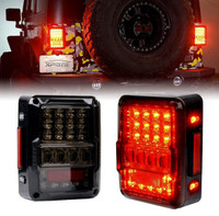 Jeep Tail Lights High Intensity 4D Smoke Lens
