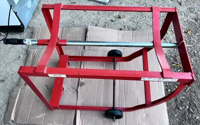 Industrial Drum Cradle Dolly Cart 55 Gal 1000lb Easy Steer NEW, View more