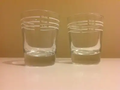 Set of 2 Measuring Bar Shot Glasses, View more