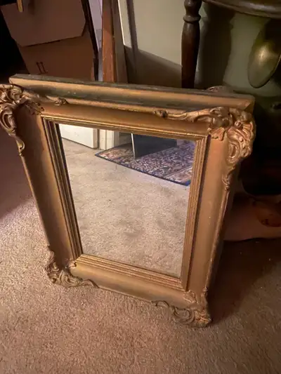 {sold} Early antique mirror, View more