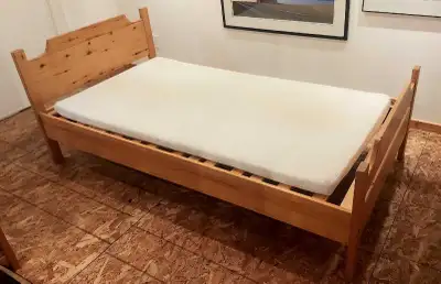 Wooden twin bed frame, View more