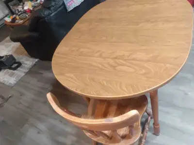 Oak Round Dining Table with Chairs, View more