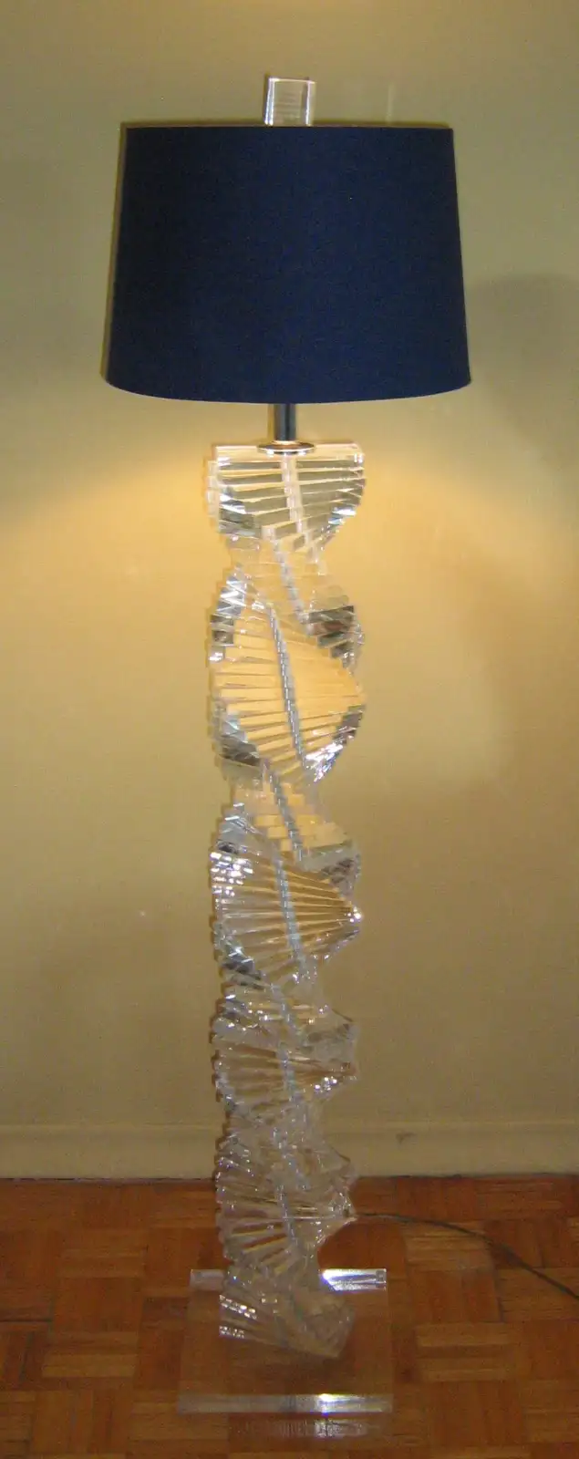 Vintage Karl Springer Lucite Stacked Helix Floor Lamp in Indoor Lighting & Fans in City of Toronto - Image 3