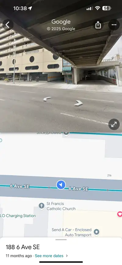 Secured heated underground parking spot near city hall and the Bow building. 221 6 Ave SE (Rocky Mou...