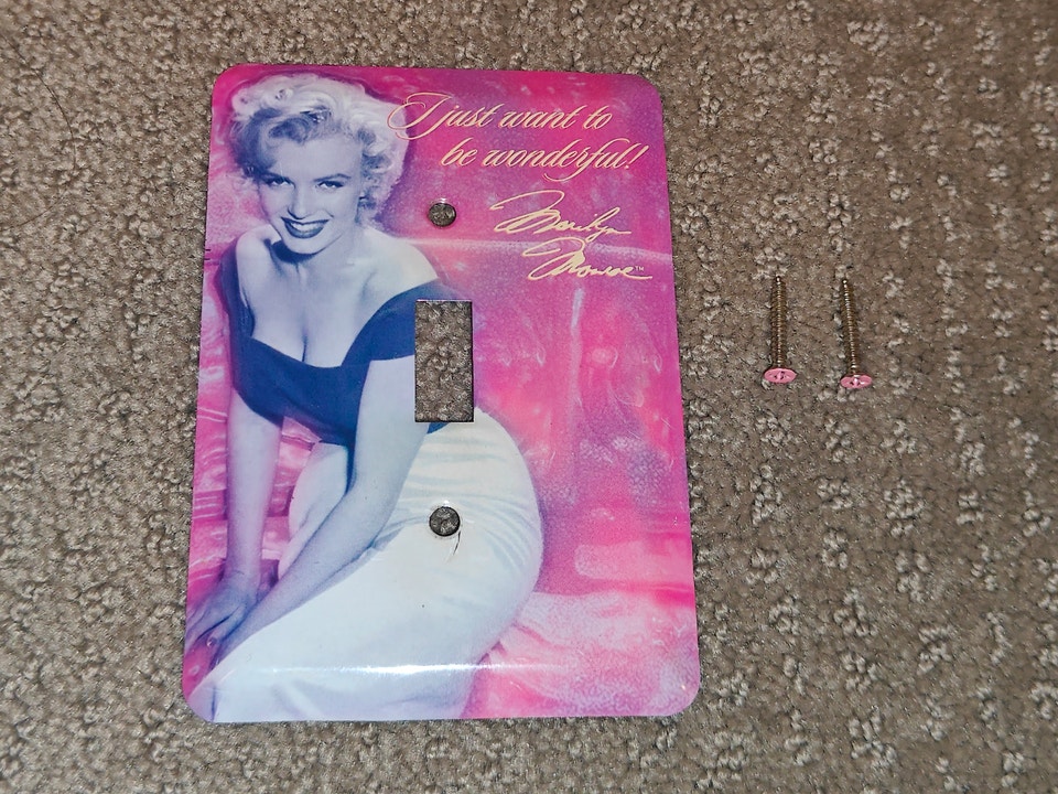 Marilyn Monroe “Want to Be Wonderful” Metal Light Switch Plate | Home ...