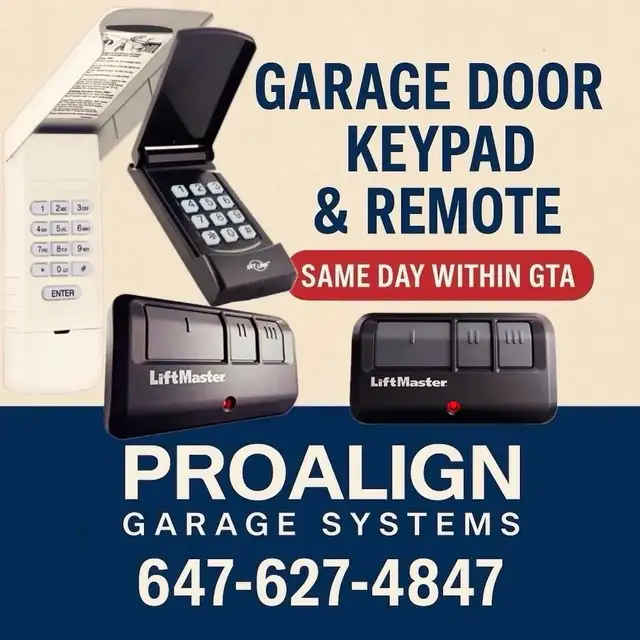 Garage Door Keypad, Remote in Security Systems in Markham / York Region - Image 2
