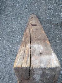 Antique Timber Lumber Lintel 1905 vintage 6" x 4" x 4'