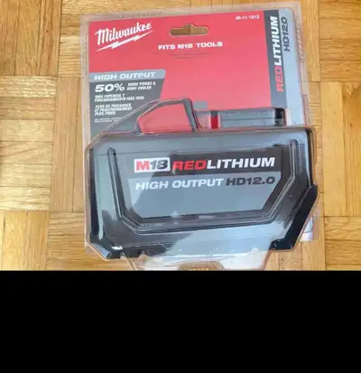 Milwaukee M18 12AH Battery , View more