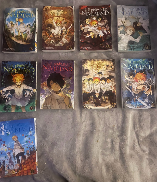 The Promised Neverland Volumes 1-9 in Comics & Graphic Novels in St. John's