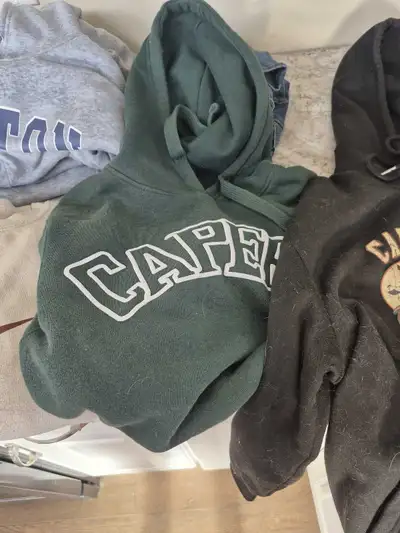 $125. for the whole bag of girls medium hoodies,  jeans, View more