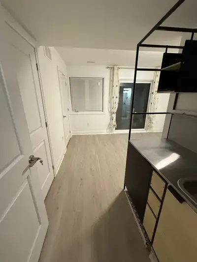 Ground Level basement bachelor/studio suite. Brand new renovation everything is new. Seperate privat...