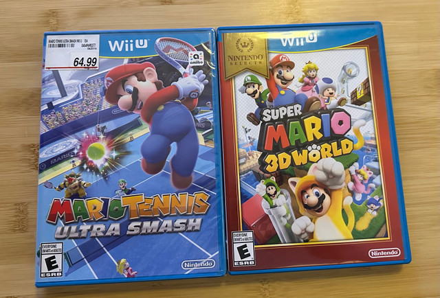 Nintendo Wii U Mario Tennis Ultra Smash - Sealed, Super 3D World in Nintendo Wii U in Barrie