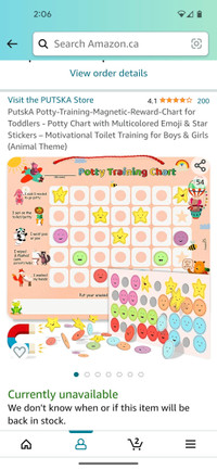 Potty training chart 