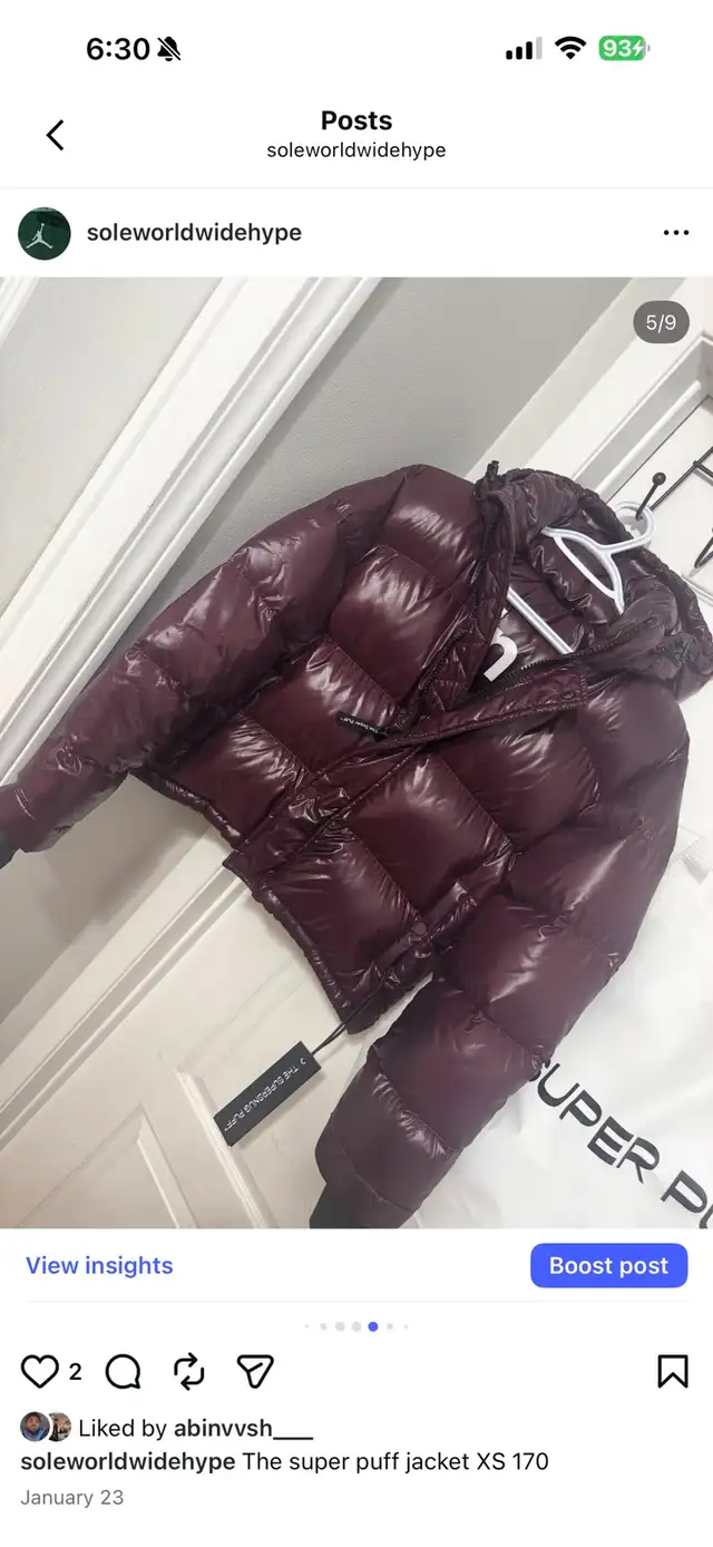 The super puff jacket XS 170 in Men's in City of Toronto - Image 5