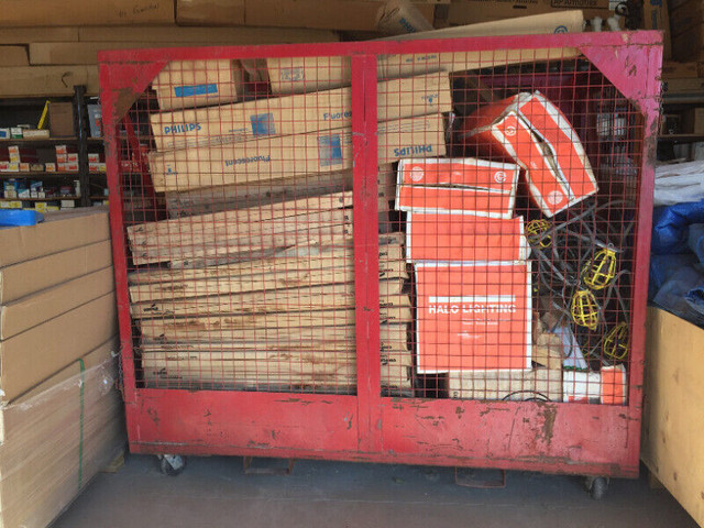 Heavy Duty Angle Iron Rolling Material Handling Cage in Other Business & Industrial in Guelph