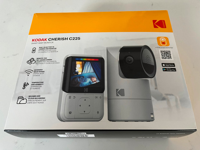 Moniteur vidéo pour bébé Kodak Cherish c225 dans Barrières, moniteurs et sécurité  à Longueuil/Rive Sud