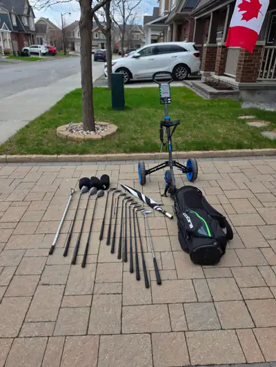 Left-Handed Spalding Golf Club Set w/ Bag & Cart – Ready to Play, View more