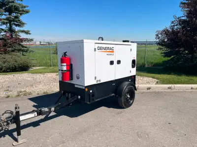Used Low Hour Generac MDG25IF4CAN – 20 KW / 25 KVA Towable Diesel Generator ## BLOWOUT PRICING ## **...