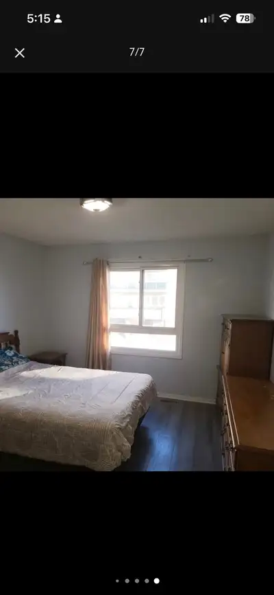 **Furnished Master Bedroom for Rent – South Oshawa** Beautiful, newly renovated townhouse in a quiet...