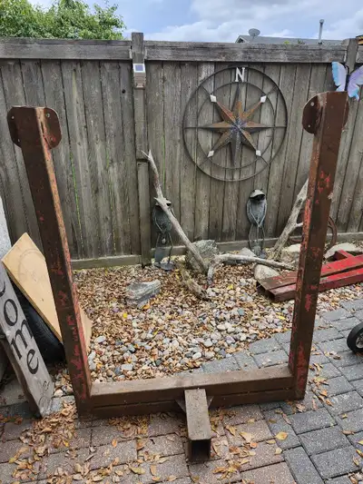 Quick, easy assembly. Crane style hoist. Very strong and solid. Stored in shed last few years. Need...