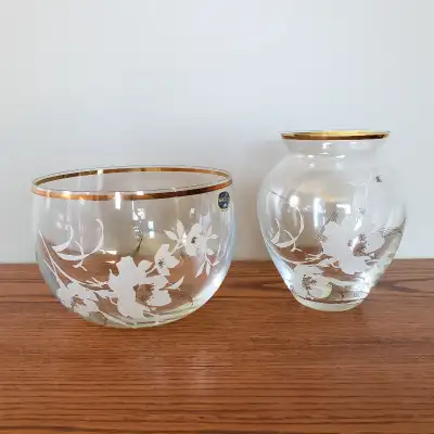 Crystal Bowl and Vase $20 each, View more