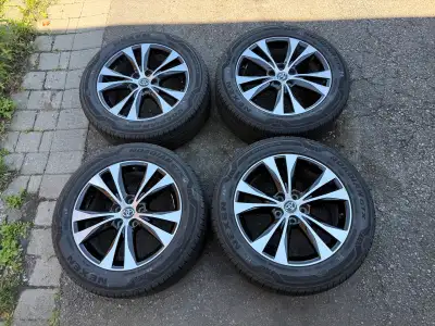 Rims and tires are like new condition. Tires have lots of tread 10/32nds remaining. Rims were never...