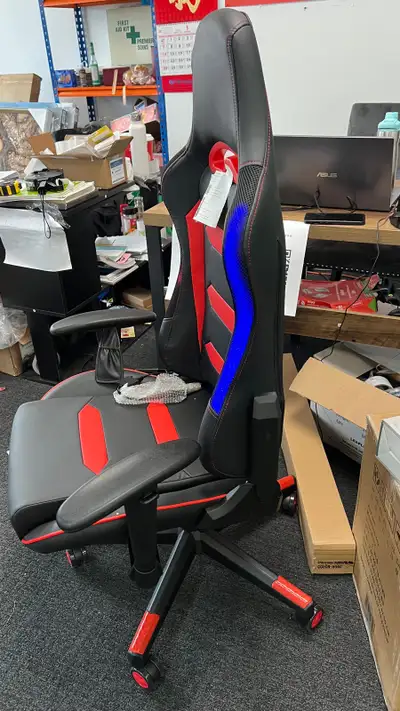 cool gaming chair with flashing Led lights, View more