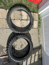 Front & Rear dirt bike tires. - GUC