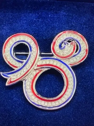 SWAROVSKI CRYSTAL MICKEY MOUSE DISNEY ISSUED BROOCH, View more